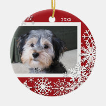Snowflake Photo Frame For Christmas Ornament