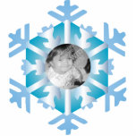 Snowflake Photo Personalized Christmas Ornament Acrylic Cut Outs