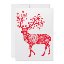 Snowflake Reindeer - Red