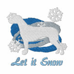 Snowflake Rhodesian Ridgeback Embroidered Hoodie