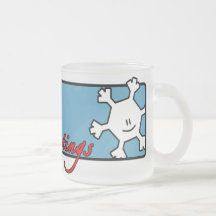 Snowflake Season's Greetings Mug