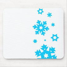 snowflake snowfall3 mouse mat