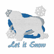 Snowflake Spanish Water Dog Embroidered Shirt