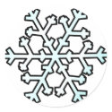 Snowflake stickers