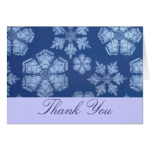 Snowflake Thank You Card