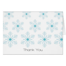 Snowflake ThankYou Card