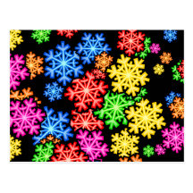Snowflake Wallpaper Postcards