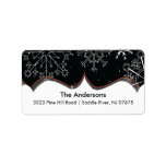 Snowflake Winter Holiday Return Address Label