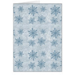 Snowflakes 1 - Blue - Greeting Cards