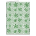 Snowflakes 1 Green - Cards