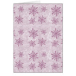 Snowflakes 1 - Pink - Card