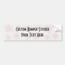 Snowflakes 1 - Red Bumper Stickers