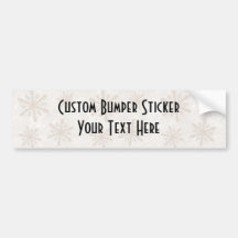 Snowflakes 1 - Sepia Bumper Stickers