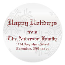 Snowflakes - Address Labels Stickers