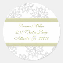 Snowflakes Address Labels Sticker
