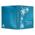 Snowflakes Blue Christmas binder