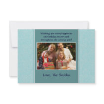 Snowflakes - Blue Personalized Invitation