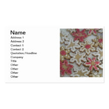 snowflakes business cards