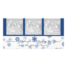 Snowflakes Famiy Holiday Photo Cards