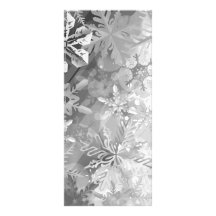 snowflakes grey greys winter digital realism layer personalized rack card