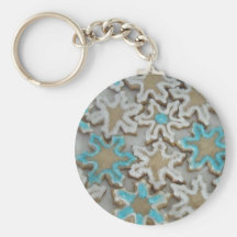 snowflakes keychain