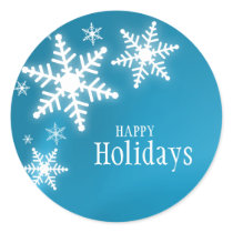 Snowflakes On Blue sticker