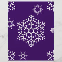 snowflakes_on_dark_purple personalized flyer