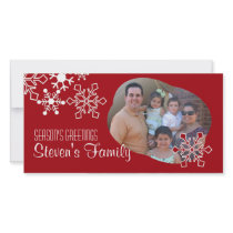 Snowflakes Photo Card