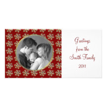 Snowflakes Photo Greeting Card