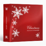Snowflakes (Red) Christmas binder