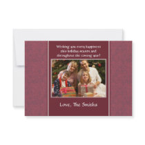 Snowflakes - Red Invitation