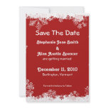 Snowflakes Save The Date Invitations-- 5x7