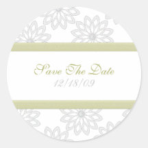 Snowflakes Save the Date Stickers