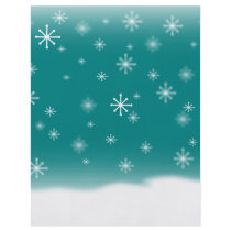 SNOWFLAKES TEAL