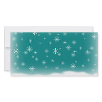 SNOWFLAKES TEAL