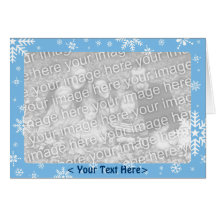 Snowflakes Template Greeting Card