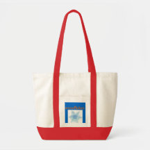 snowflakes tote bags