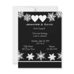 Snowflakes Winter Engagement Party Invitation