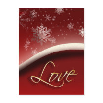 Snowflakes with Love Post Card