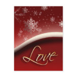 Snowflakes with Love postcards