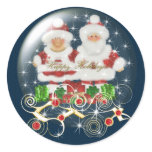 Snowglobe Santa Christmas Sticker