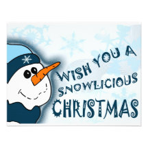 Snowlicious Christmas Personalized Announcement
