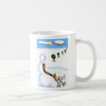 Snowman and bunny Mug