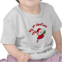 Snowman and Candycane 1st Christmas T Shirt