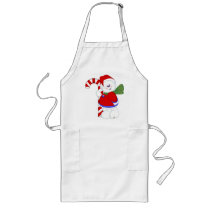 Snowman and Candycane Apron
