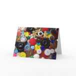 Snowman and Gingerbread Men Buttons Greeting Cards