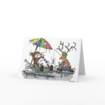 Snowman and Reindeer Greeting Cards