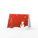 Snowman and tree - Card
