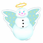 Snowman Angel Ornament photo sculptures