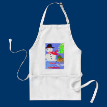 Snowman Apron aprons
